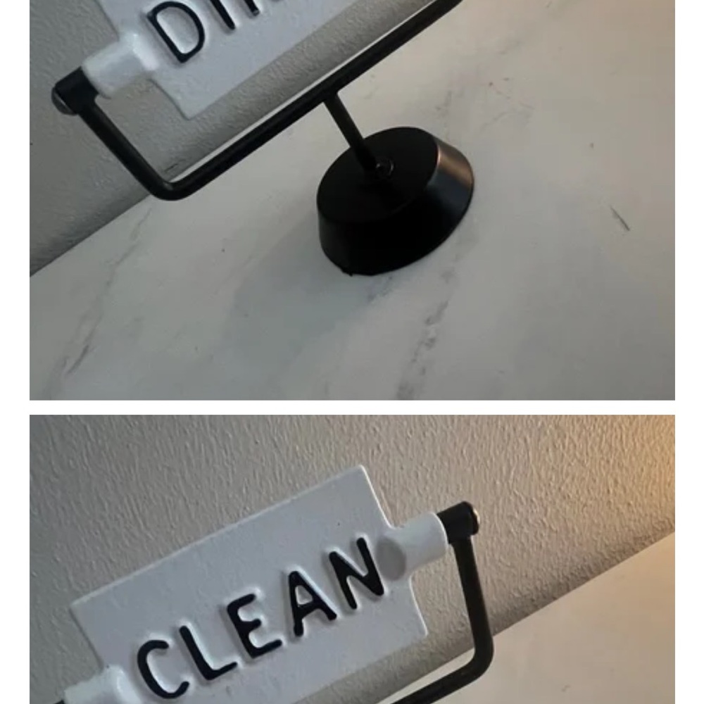 Reversible Clean Dirty Sign